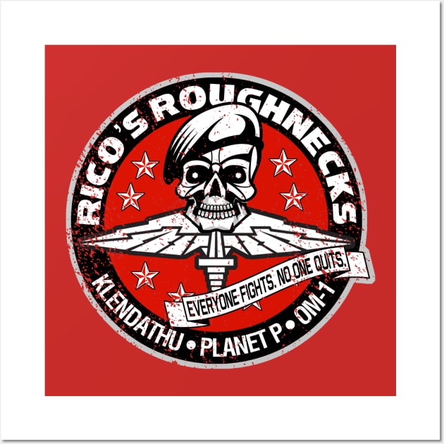 Rico's Roughnecks WEATHERED Wall Art by PopCultureShirts